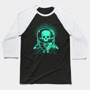 Skull spaceman Baseball T-Shirt